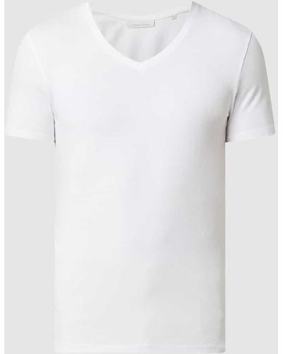 Casual Friday T-Shirt mit Stretch-Anteil Modell 'Lincoln' - Weiß
