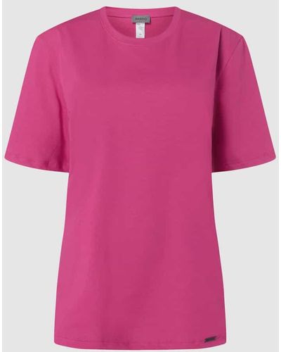 Hanro T-Shirt aus Baumwolle - Pink