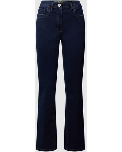 ZERRES Coloured Straight Fit Jeans Modell GINA - Blau