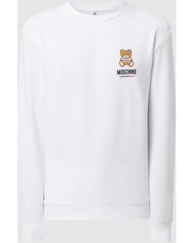 Moschino Sweatshirt Met Print - Wit