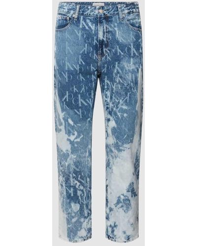 Calvin Klein Jeans mit Allover-Muster - Blau