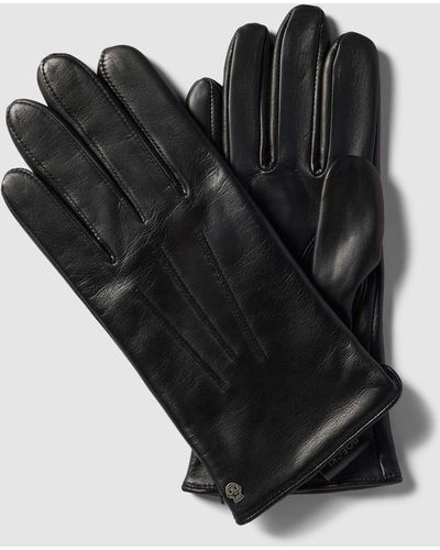 Roeckl Sports Handschuhe aus echtem Leder - Schwarz