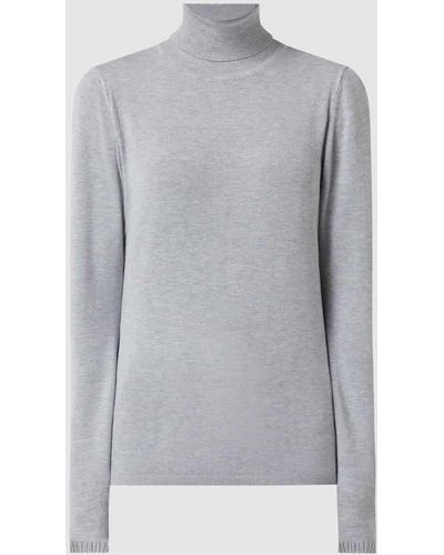 Ichi Pullover mit Rollkragen Modell 'Mafa' - Grau
