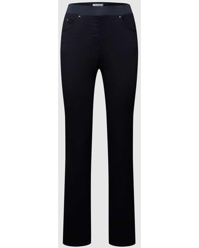 RAPHAELA by BRAX Slim Fit 5-Pocket-Jeans mit elastischem Bund - 'Super Dynamic' - Blau