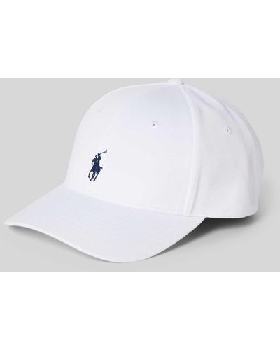 Polo Ralph Lauren Basecap mit Logo-Stitching Modell 'PLAYER' - Weiß