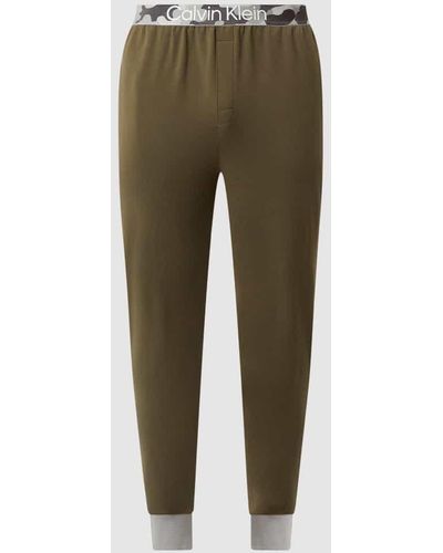 Calvin Klein Pyjama-Hose mit Stretch-Anteil - Grün