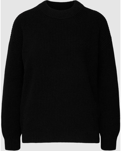 GANT Oversized Wollen Pullover - Zwart