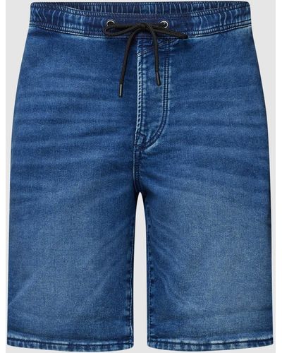 Tom Tailor Jeansshorts mit seitlichen Eingrifftaschen - Blau