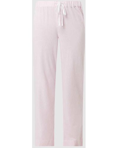 Lauren by Ralph Lauren Pyjamahose mit Streifenmuster - Pink