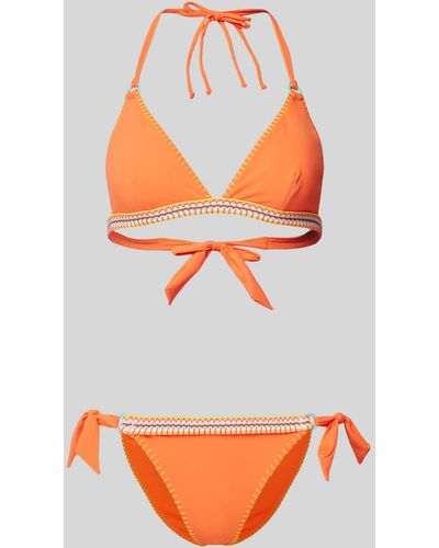Banana Moon Bikini mit Kontraststreifen Modell 'WAKOSIMA KALANY' - Orange