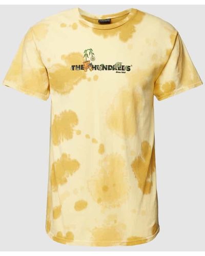 The Hundreds T-Shirt mit Label-Print Modell 'PASSION & PATIENCE' - Gelb