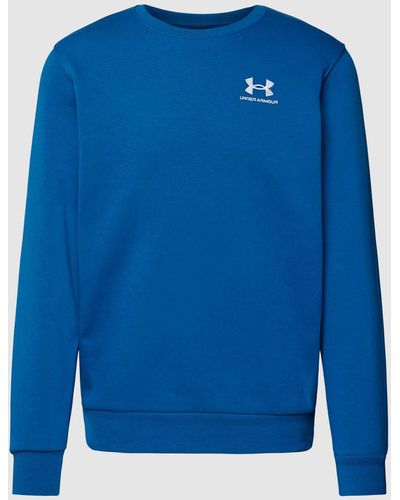 Under Armour Sweatshirt Met Labelprint - Blauw