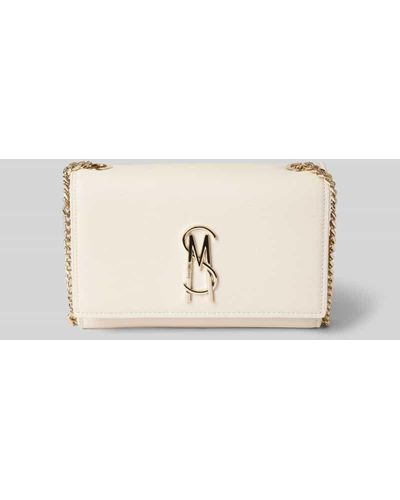 Steve Madden Handtasche mit Label-Applikation Modell 'RAMONE' - Natur