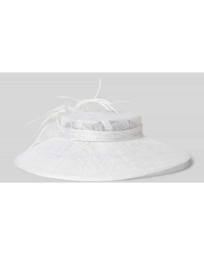 LOEVENICH Hut in unifarbenem Design Modell 'Sinamaye Faszinator' - Weiß