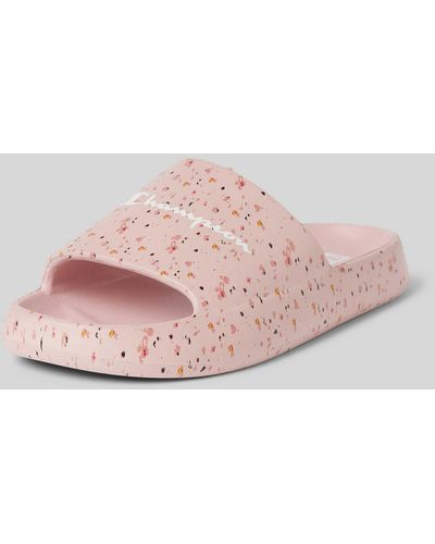 Champion Slippers Met All-over Print - Roze