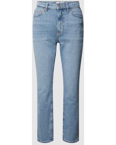 Mango Regular Fit Jeans im 5-Pocket-Design Modell 'CLAUDIA' - Blau