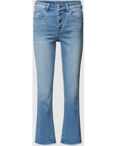 Liu Jo Flared Fit Jeans Met Labelpatch - Blauw