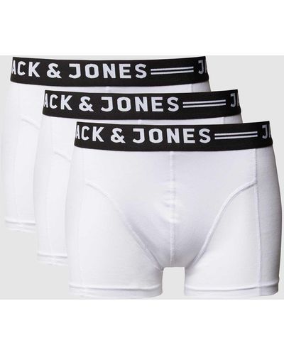 Jack & Jones Comfort Fit Trunks im 3er-Pack - Weiß