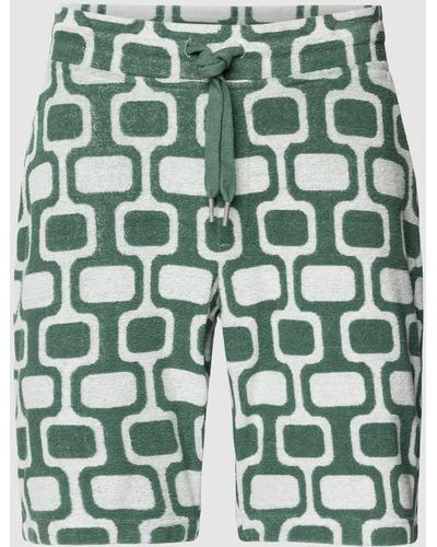 Better Rich Shorts aus Frottee - Grün
