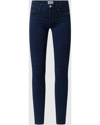 ONLY Skinny Fit Jeans Van Viscosemix - Blauw