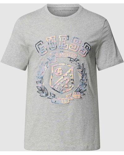 Guess T-shirt Met Logoprint - Grijs