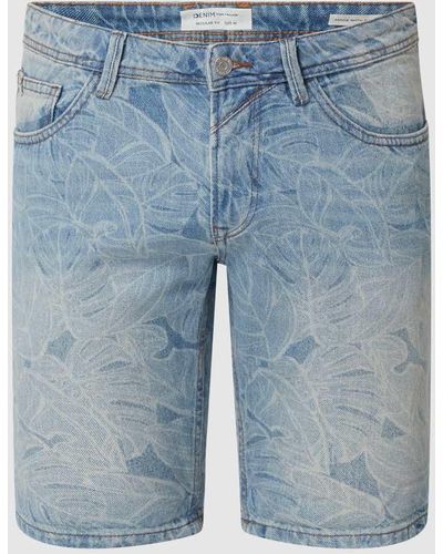 Tom Tailor Regular Fit Jeansshorts aus Baumwolle - Blau