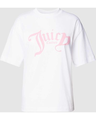 Juicy Couture T-shirt Met Labelstatement - Wit