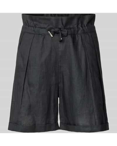 BOSS Regular Fit Shorts mit Bindegürtel Modell 'Turrina' - Schwarz