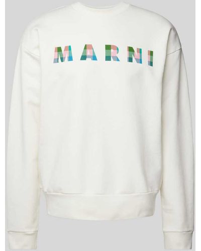 Marni Sweatshirt mit Label-Print - Mehrfarbig