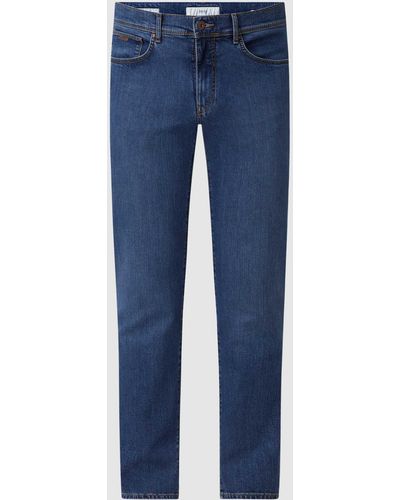 Brax Straight Fit Jeans Met Stretch - Blauw