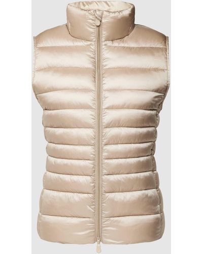 Save The Duck Bodywarmer Met Opstaande Kraag - Naturel