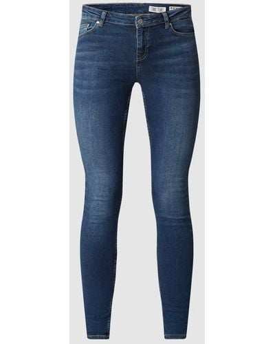 Review Skinny Fit Jeans im 5-Pocket-Design - Blau