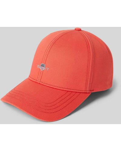 GANT Basecap mit Label-Stitching Modell ' SHIELD HIGH CAP' - Rot