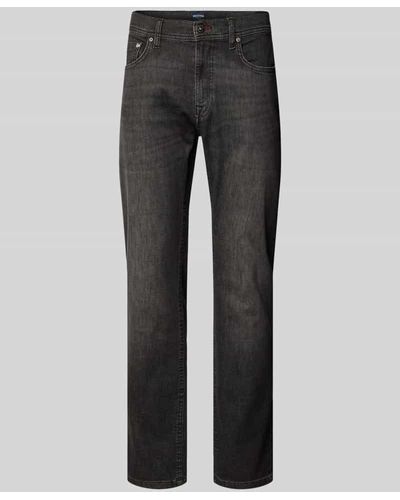 Hechter Paris Regular Fit Jeans mit Eingrifftaschen Modell 'BELFORT' - Grau