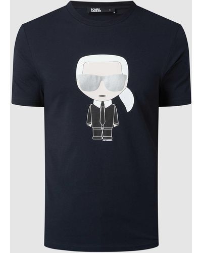 Karl Lagerfeld T-shirt Van Katoen - Blauw