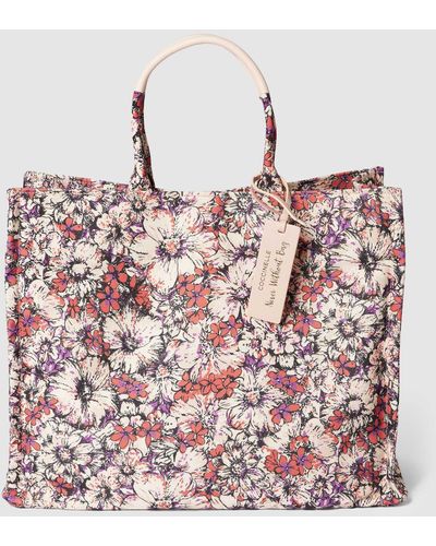 Coccinelle Tote Bag Met All-over Motief - Roze