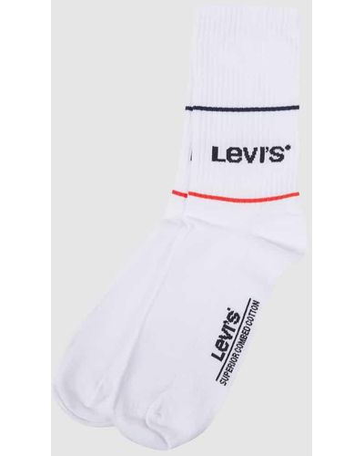 Levi's Socken mit Label-Detail im 2er-Pack - Weiß