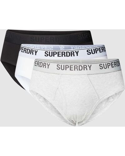 Superdry Slip Met Logo - Wit