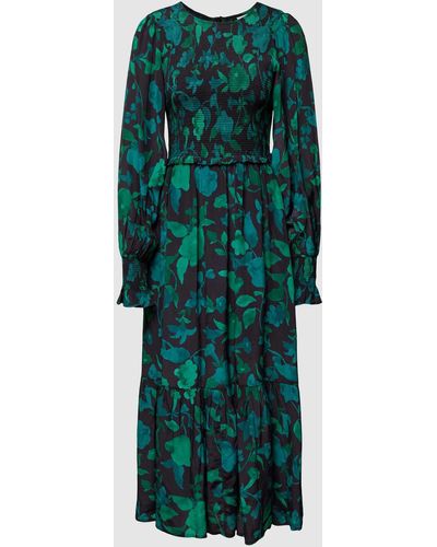FABIENNE CHAPOT Midi-jurk Met Bloemenmotief - Groen