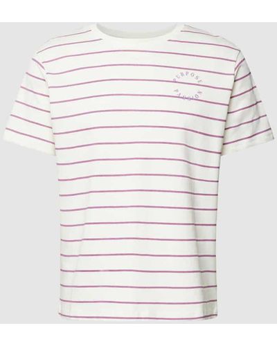 Redefined Rebel T-Shirt mit Rundhalsausschnitt Modell 'Joakim' - Weiß