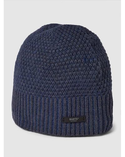 Barts Mütze mit Label-Detail Modell 'Noar' - Blau
