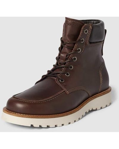 Marc O' Polo Boots mit Label-Details Modell 'JACK' - Braun