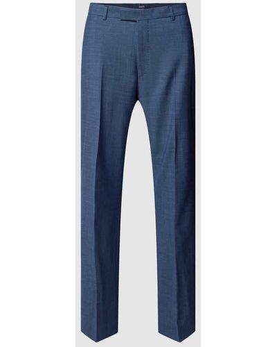 Joop! Modern Fit Anzughose mit Bügelfalten Modell 'Brad' - Blau