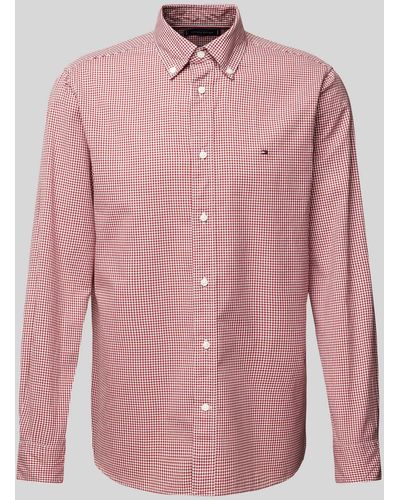 Tommy Hilfiger Regular Fit Freizeithemd mit Button-Down-Kragen - Pink
