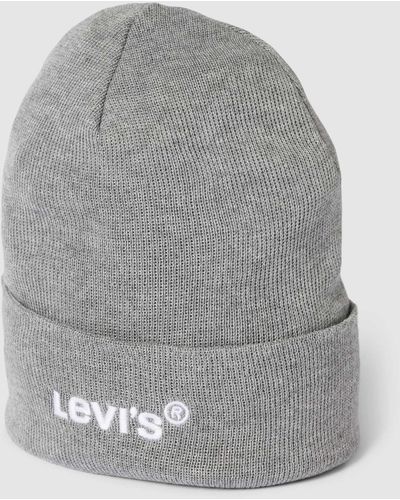 Levi's Beanie Met Logostitching - Grijs
