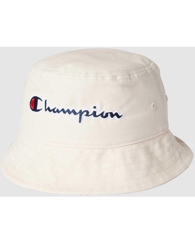 Champion Bucket Hat mit Brand-Schriftzug - Natur