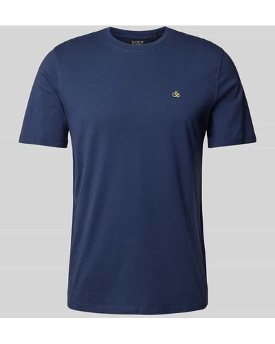 Scotch & Soda T-Shirt mit Rundhalsausschnitt - Blau