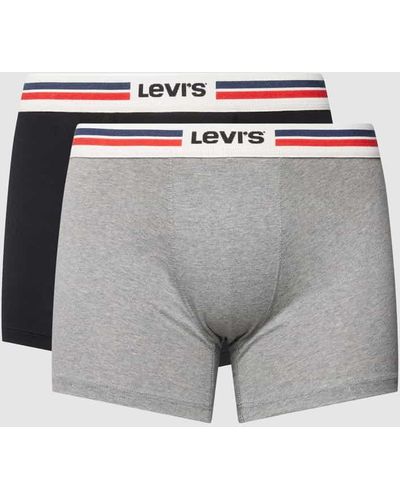 Levi's Trunks mit elastischem Logo-Bund - Grau