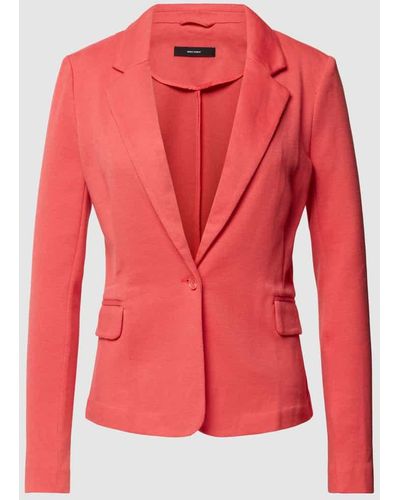 Vero Moda Blazer mit Pattentaschen Modell 'JULIA' - Rot