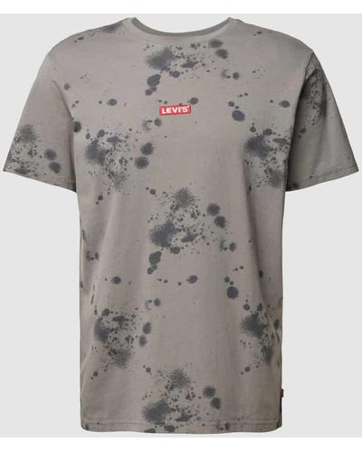 Levi's T-Shirt mit Logo-Stitching - Grau